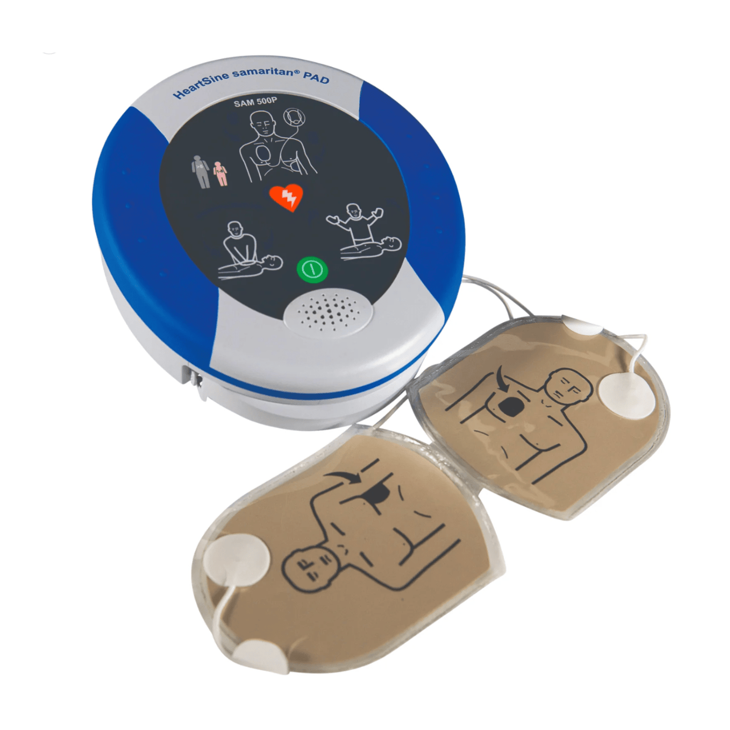 HeartSine Samaritan Defibrillator PAD500P Package (1) - Straptor Sport Tape