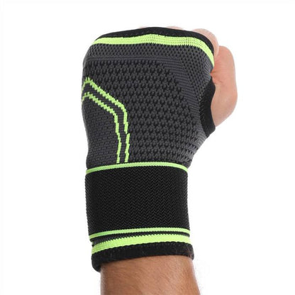 Bodyassist Contoured 4-way Sports Elastic Wrist Hand 1/2 Glove Black