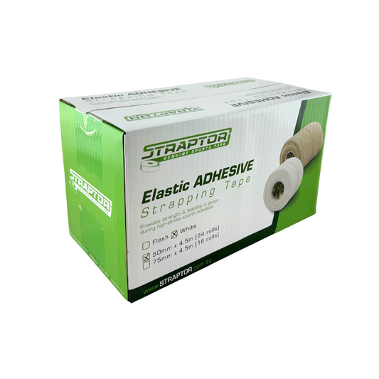 Elastic Adhesive Bandage White 50mm x 4.5m - Straptor (24)