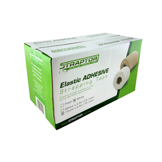 Elastic Adhesive Bandage White 75mm x 4.5m - Straptor (16)
