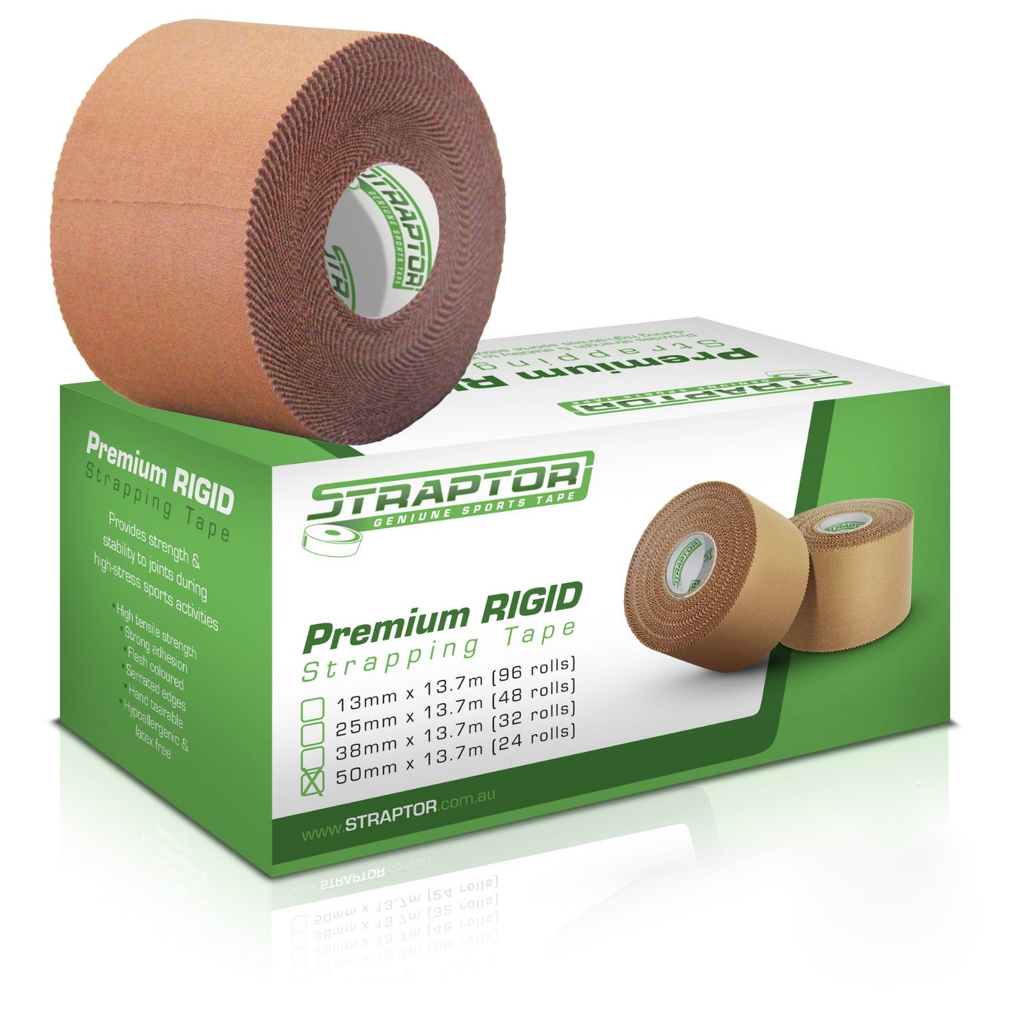 Rigid Strapping Tape 50mm x 13.7m (24) - Straptor Sport Tape