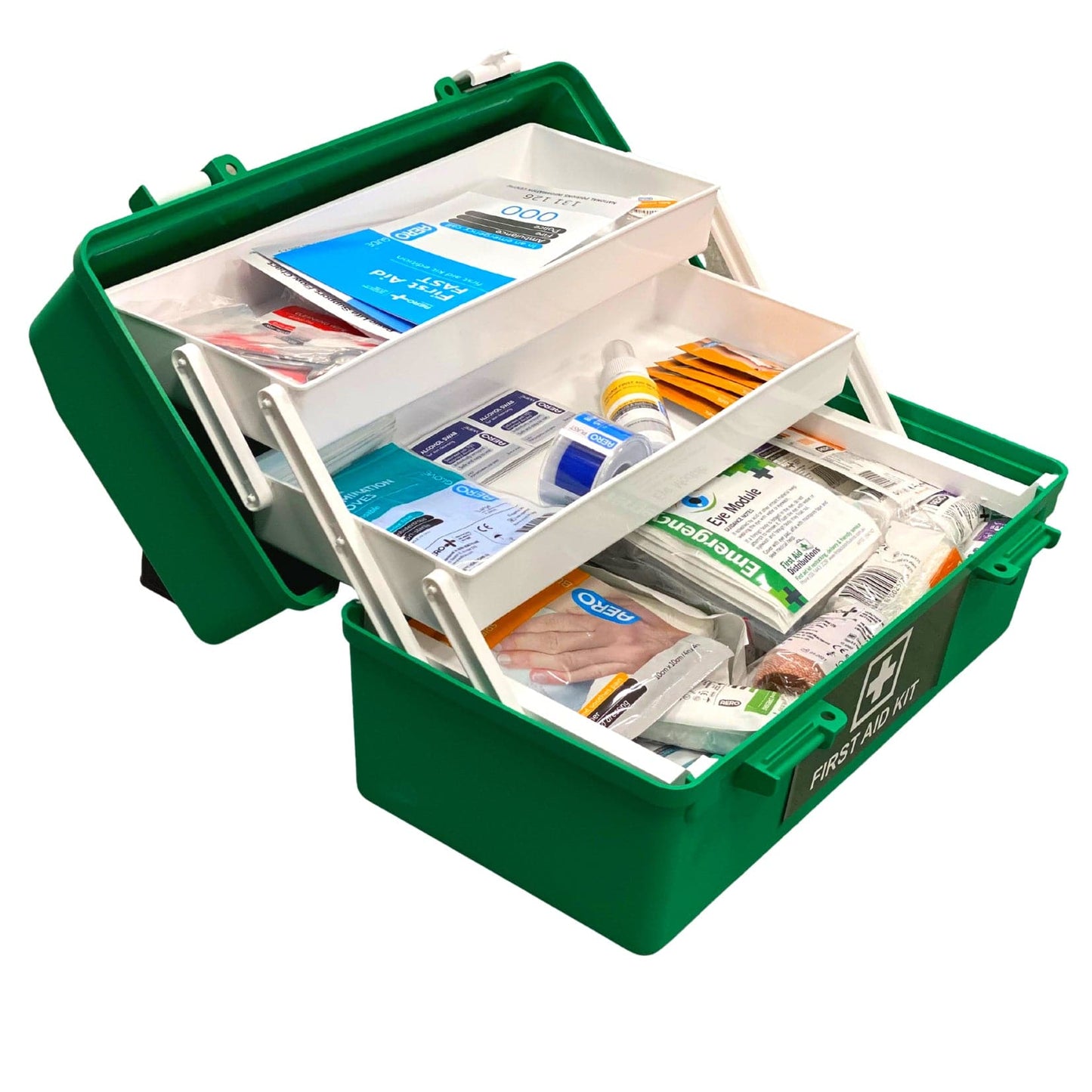 Model 21 BLUE National Workplace First Aid Kit - Small Portable - Straptor Sport Tape