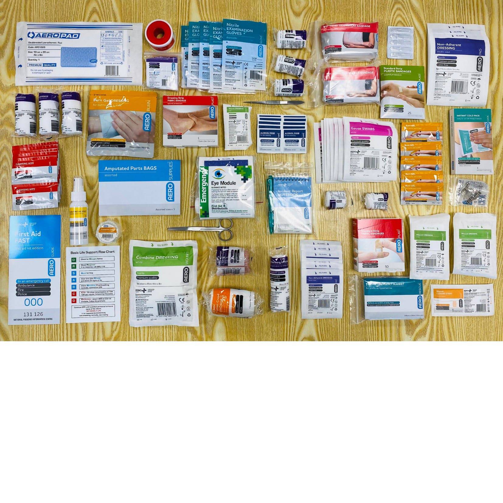 Model 21 National Workplace First Aid Kit - Small Portable - Straptor Sport Tape
