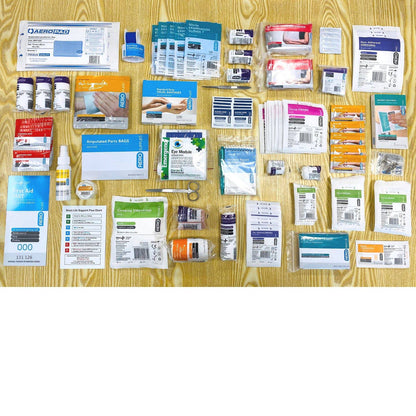 Model 8 BLUE National Workplace First Aid Kit - Small Portable - Straptor Sport Tape