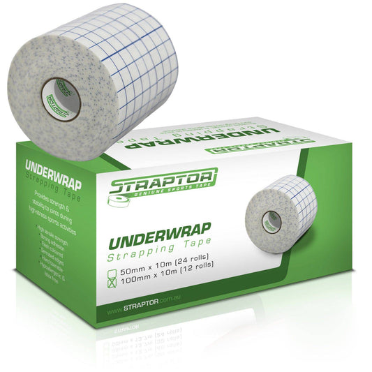 Adhesive Underwrap 100mm x 10m (12) - Straptor Sport Tape