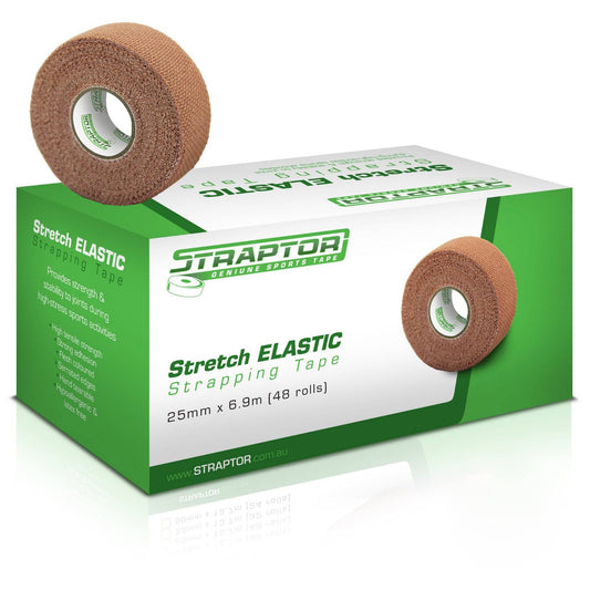 Stretch Elastic Adhesive Bandage Thumb Tape 25mm x 4.5m - Straptor (48) - Straptor Sport Tape