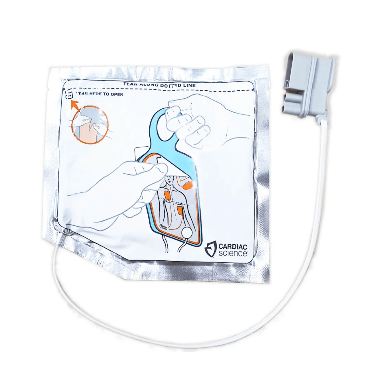 Cardiac Science Powerheart AED G5 Defibrillation Pads - Adult (1) - Straptor Sport Tape