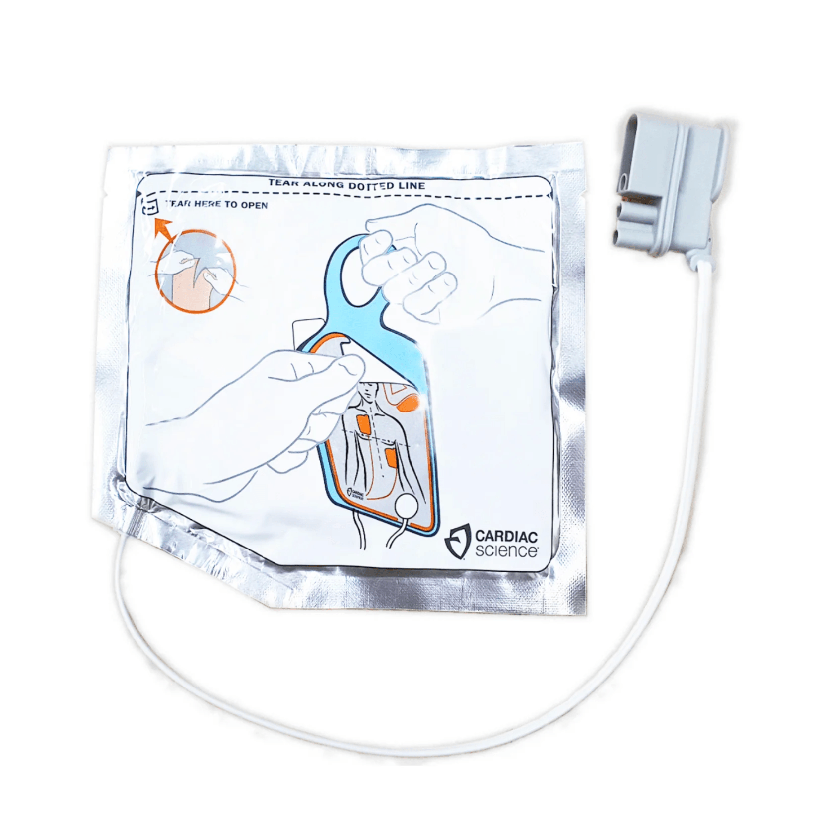Cardiac Science Powerheart AED G5 Defibrillation Pads - Adult (1) - Straptor Sport Tape