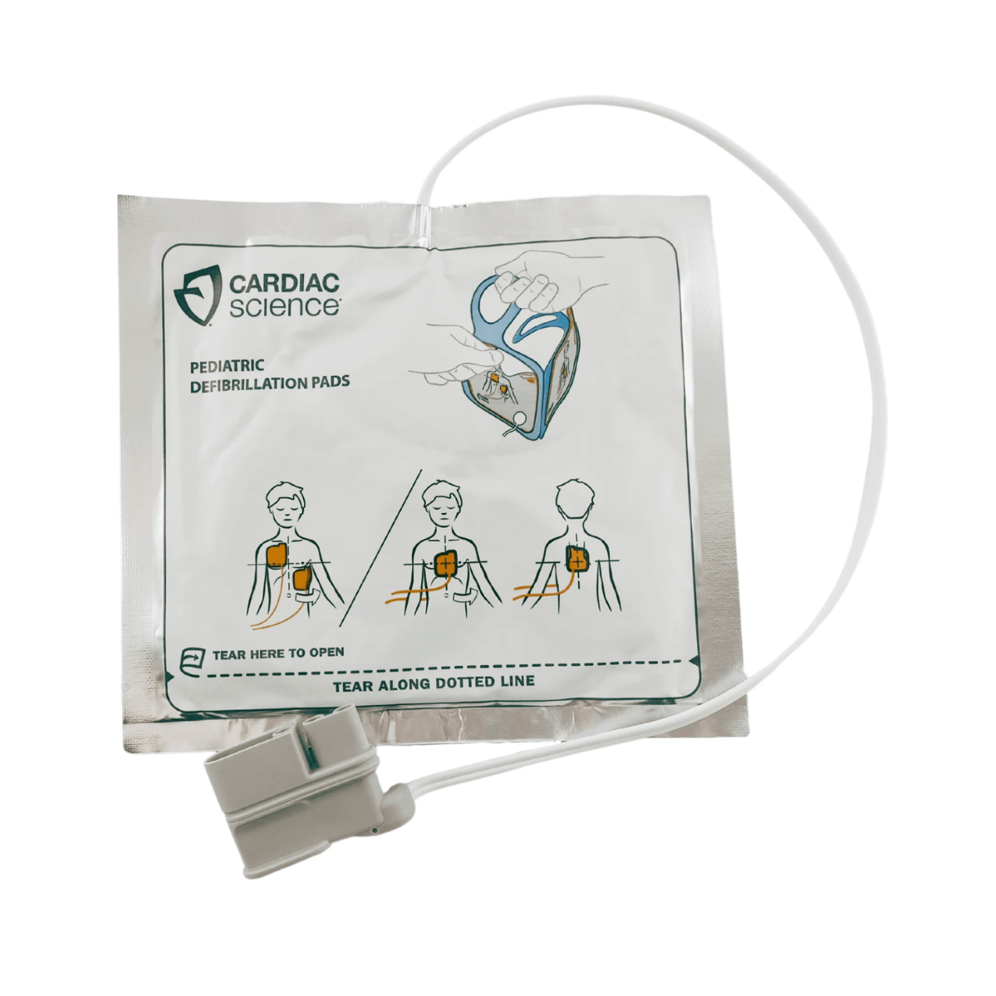 Cardiac Science Powerheart AED G5 Defibrillation Pads - Paediatric (1) - Straptor Sport Tape